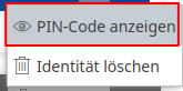 PIN anzeigen